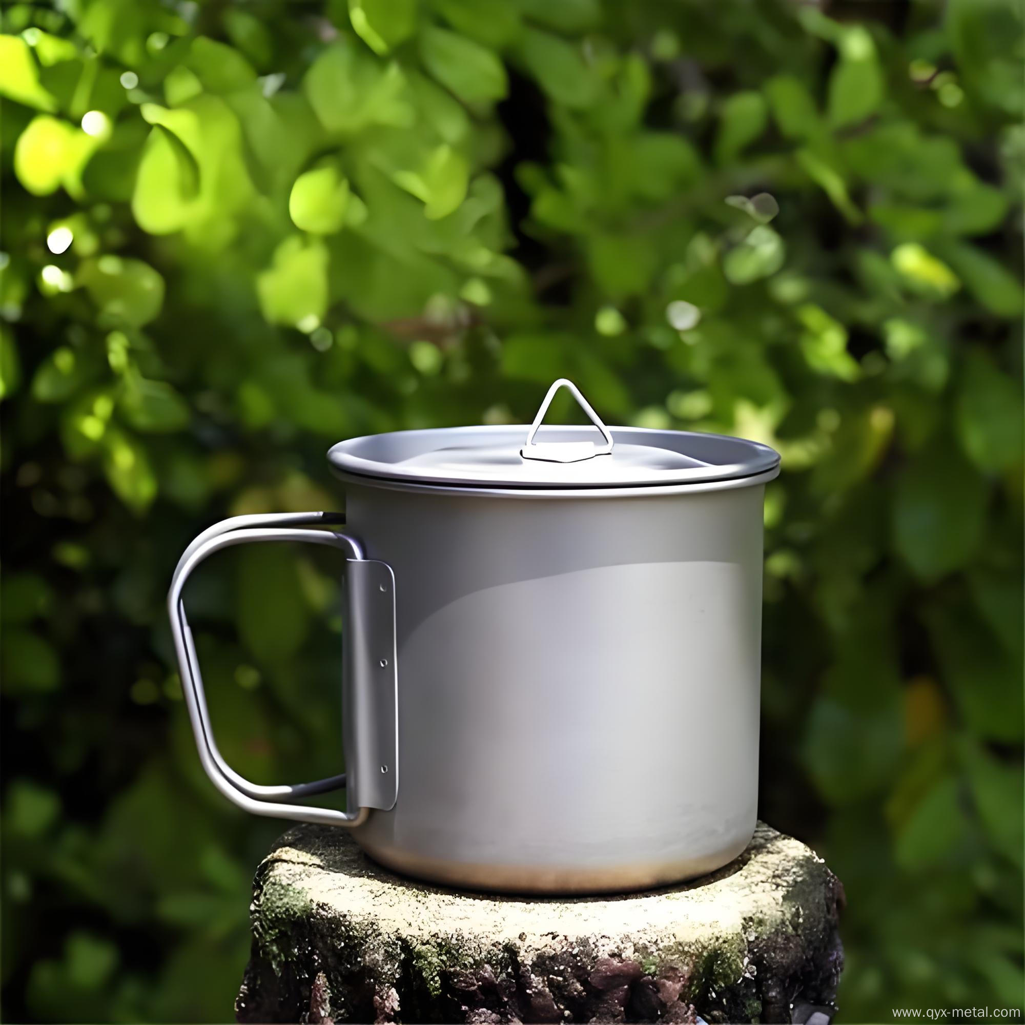 Pure Titanium Outdoor Camping Portable Foldable Travel Mug