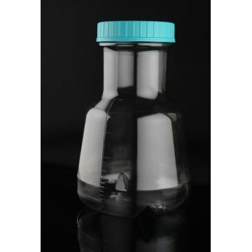 3L PC Wide Mouth Efficient Erlenmeyer Flask, Baffled