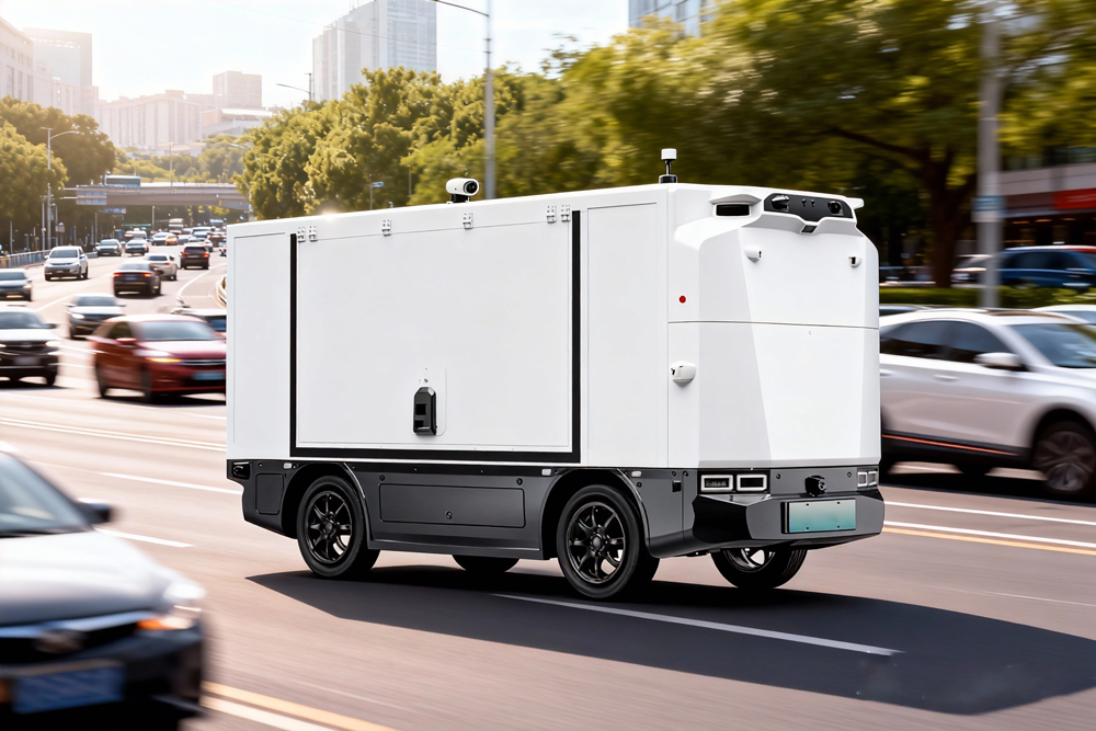 self-driving vehicle for saudi arabia hot weather logistics