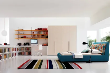 Blue Modern Soft Bed