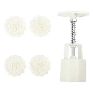 Food Grade Plastic ABS Round Mooncake Mold Pastry Tool