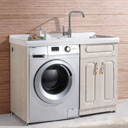 2018 Wholesale Modern Bathroom Cabinet Vanity with Washing Machine