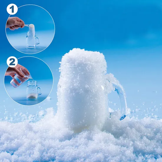 WELLDONE Sodium Polyacrylate Granules - Artificial Snow Raw Material