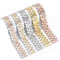 Highly Polished 316L Solid 7 links watch band