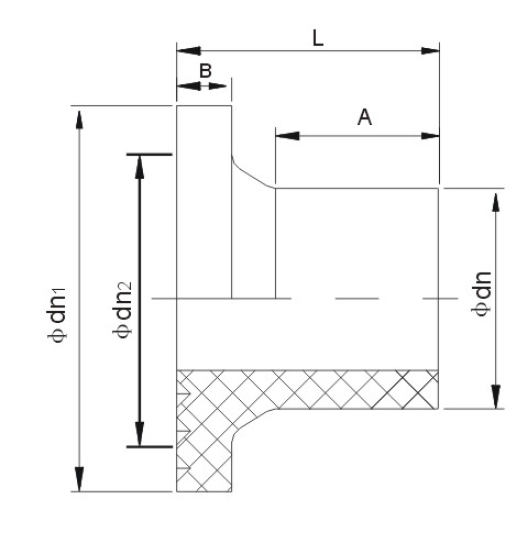 butt short pe flange