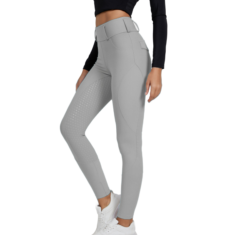 silver gray equestrian rieing pants
