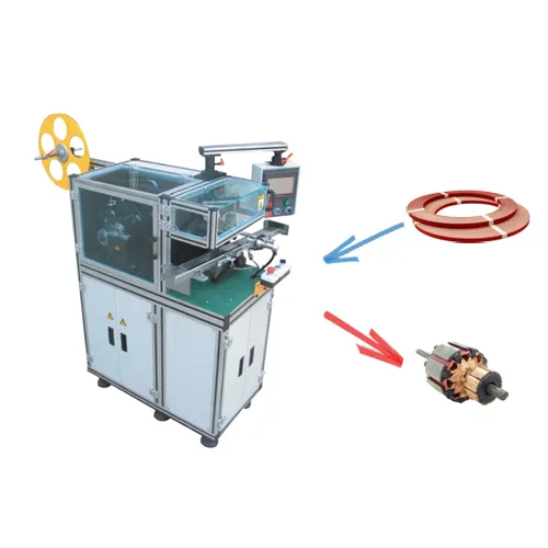 Automatic motor armature paper insertion machine