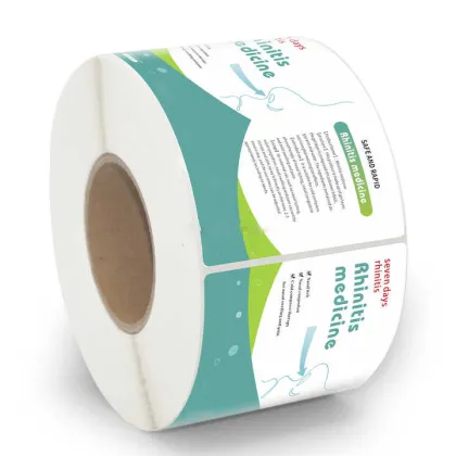 recyclable medicine bottle packaging label