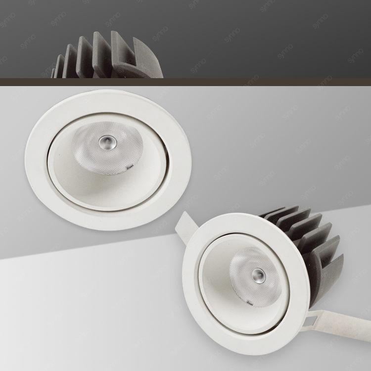 28w Adjustable Angle Aluminum Cob LED Downlight Housing