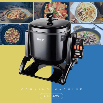 Commercial Electric Intelligent Cooking Stir Fry Machine 220V