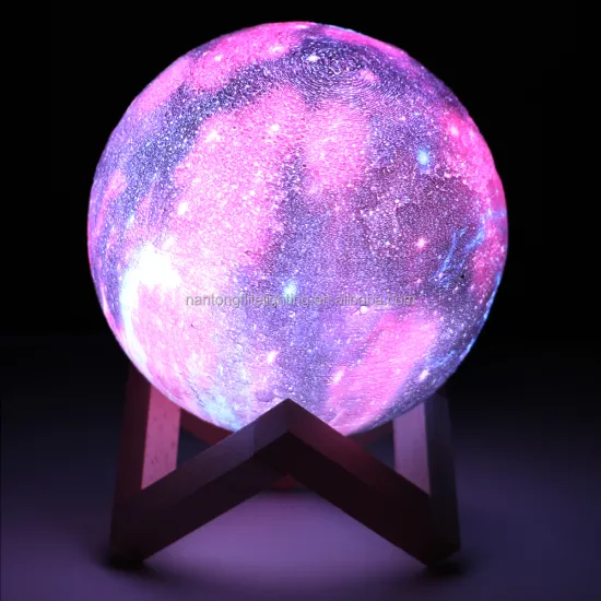 Customized 16 Colors 3D LED Moon Lamp - Kids Night Light with USB Galaxy Moon Lamp Stand