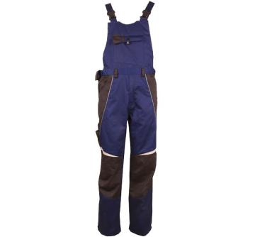 Donkerblauwe Bib-broek van 65% polyester, 35% katoen