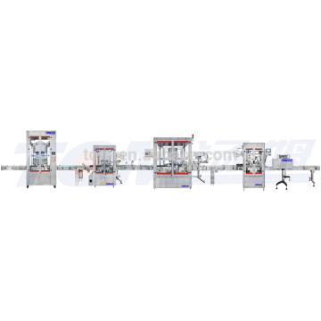 Production line of no sticking pesticide filling,caps tightening pesticide filling machine line