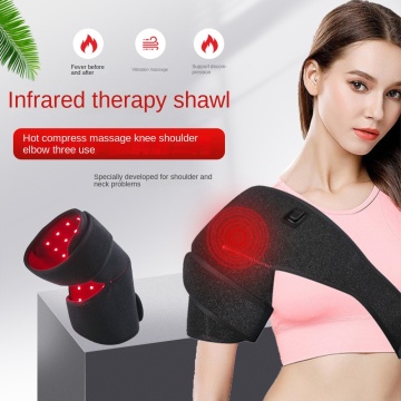 New Stock Wholesale Knee Massager with Shoulder Elbow Pads, Infrared Therapy, Red Light, Heating, and Hot Compress