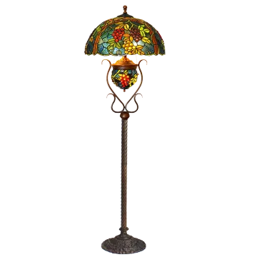 Luxurious American Retro Tiffany Floor Lamp for Living Room and Bedroom