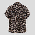 Custom Men's Handsome Leopard Print Shirt