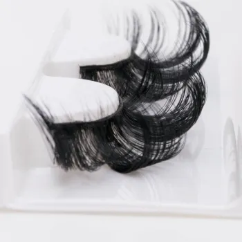 Custom Packaging DD, C, and CD Curl Russian Eyelash Extensions and Strip Lashes