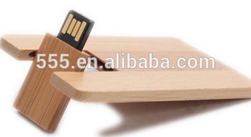 Natural Maple wooden Card Flash Drive Credit Card memory stick memory flash stick