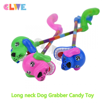 Brinquedo de educação do pescoço longo do cachorro rosa