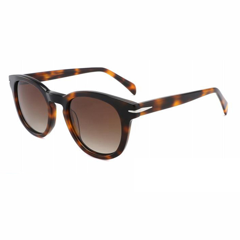 Gradient Round Acetate Sunglasses For Women