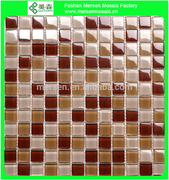 Thickness 8 mm glass mosaic tiles MSH8101