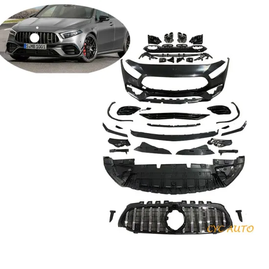 W177 A45 Body Kit Front Bumper Full Set for Mercedes Benz A200 A220 2019 2020