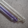 Pailles en verre de couleur courbées en borosilicate réutilisables en gros d&#39;usine