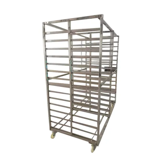 Multi layers food grade customized size stainless steel metal plate baking  rack trolley