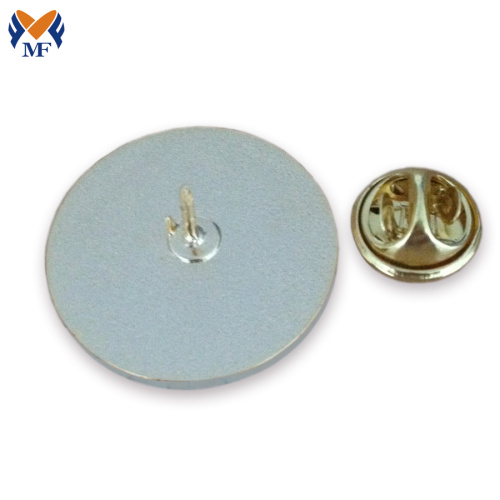 Custom Red Color Printing Logo Pin Badge