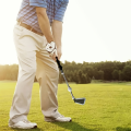 Entrenador de swing de golf retráctil Ritmo Haga clic en Agarre Tempo