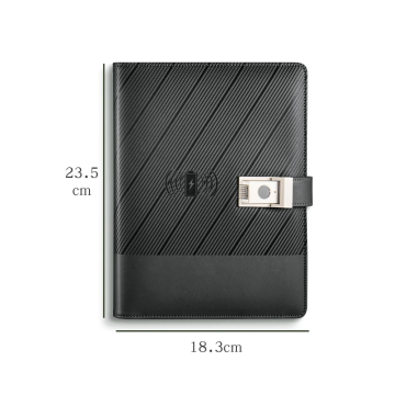 Customizable, Safe, and Efficient Smart Wireless Charging Notebook with Fingerprint Password Lock