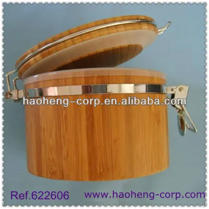 Bamboo Bath Salt Jar