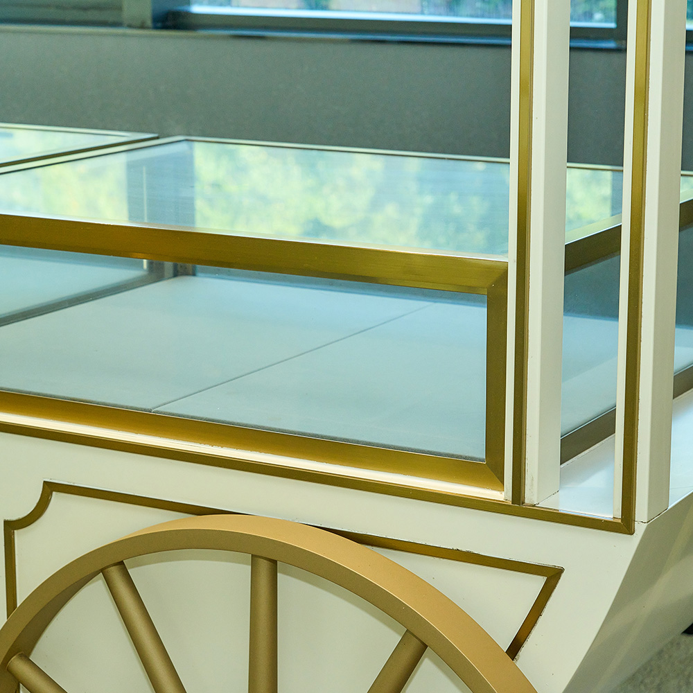 Gold Jewelry Display Cabinet