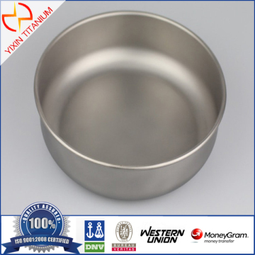 Outdoor Portable Healthy Nontoxic Pure Titanium Bowl