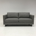 Double sofa solid color leather