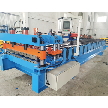 Fully Automatic Double Layer Corrugated Steel Roof Sheet Roll Forming Machine for High Productivity
