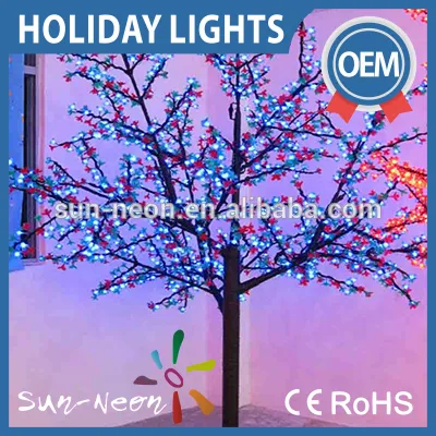 Outdoor light up flower decoration led tree light