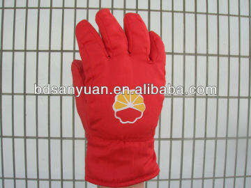 anti-static cotton clipped gloves/fabric