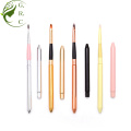 Metal Portable Retractable Angular Lip Liner Makeup Brush