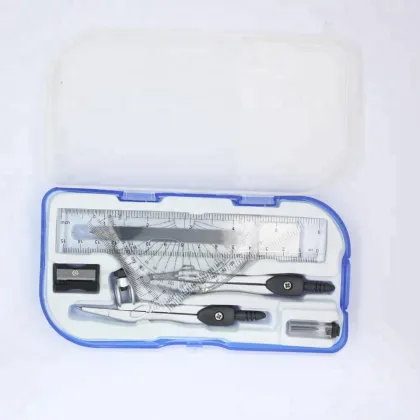 Complete School Stationery Math Set, Geometry Box, and Mathematical Instruments Collection
