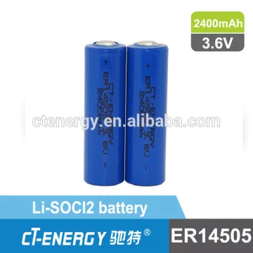 3.6V lithium primary battery ER14505 low self discharge rate