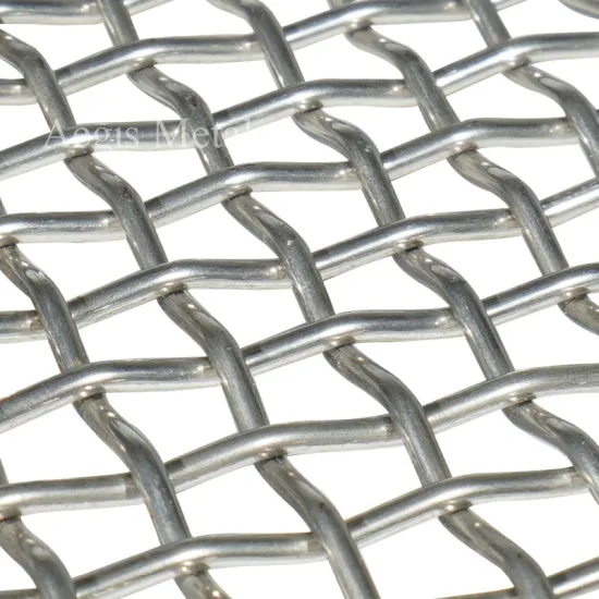 NCu30 Monel Alloy Crimped Woven Wire Mesh 1x1 to 4x4 Mesh Size