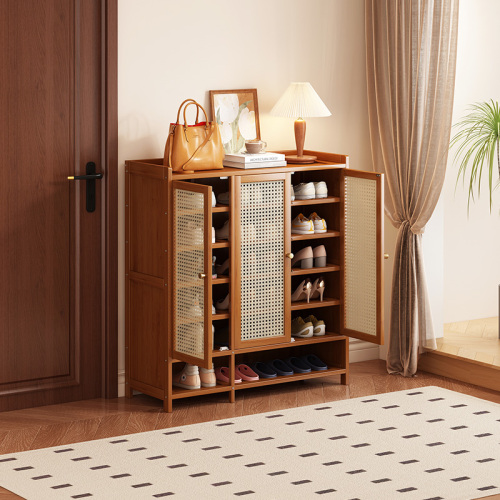 منظم أحذية متعدد الطبقات على طراز ريترو