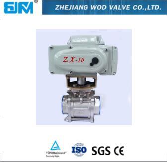304 valvulas electric 3PC ball valve