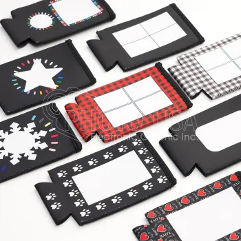 Personalized Neoprene Christmas Can Cooler Sleeve