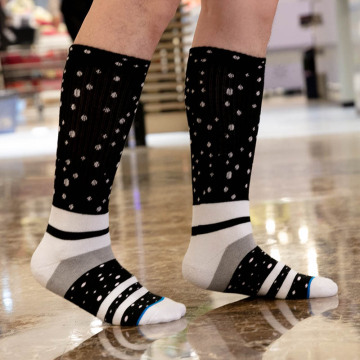 autumn trend star print sports leisure socks