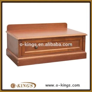 Classic wooden bed side table with drawer