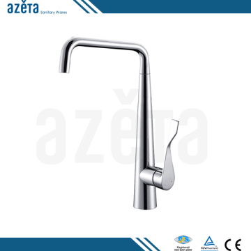 China New Fashion Single Handle Ceramic Zinc Kitchen Faucet