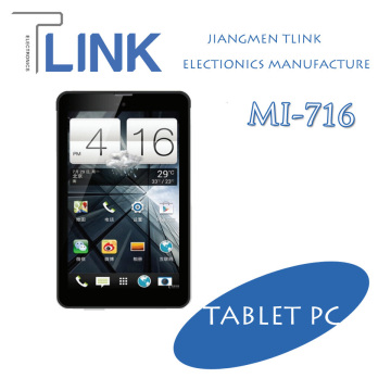 WCDMA GSM 3G Android Tablet SIM Card - 1280*800Pixel Quad Core MTK8382 RAM 1G ROM 4G/8G/16G