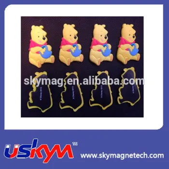 Promotional custom 3D soft PVC animal fridge magnets for Gifts